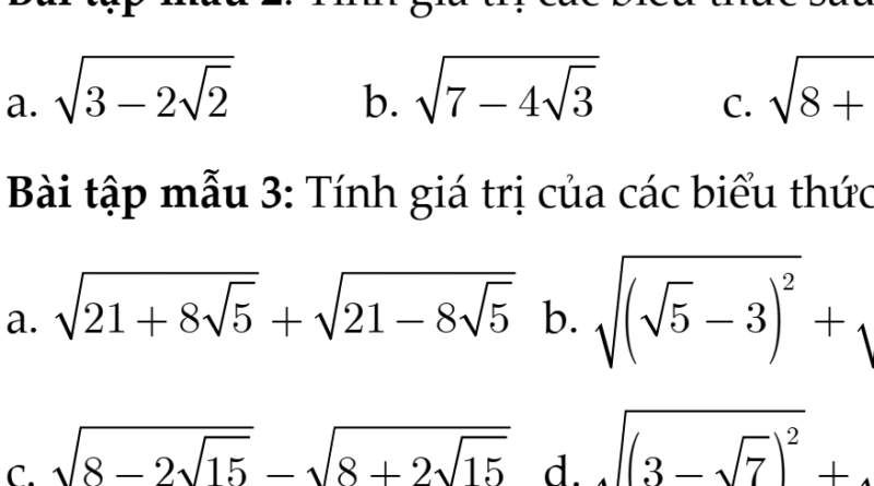 TOÁN 9- Kết Nối Tri Thức – MỚI NHẤT- Chương III: CĂN BẬC HAI VÀ CĂN BẬC BA- Chủ đề 7: CĂN BẬC HAI VÀ CĂN THỨC BẬC HAI- Dạng 1: CĂN BẬC HAI VÀ HẰNG ĐẲNG THỨC CĂN BẬC HAI