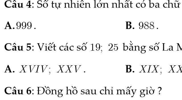 Bộ Trắc Nghiệm Toán 6 – Từng Bài - Đầy Đủ - Bài 2: Cách Ghi Số Tự Nhiên