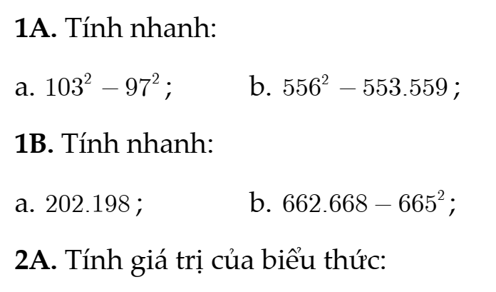 Ôn Tập Hè 8 Lên 9 - Môn Toán – Mới Nhất – Buổi 2: Hằng đẳng thức đáng nhớ và ứng dụng
