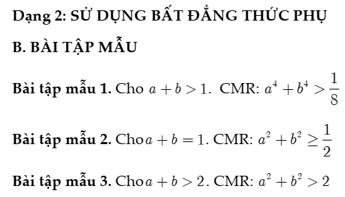 BỒI DƯỠNG HỌC SINH GIỎI TOÁN 8 – MỚI- Chủ đề 6: BẤT ĐẲNG THỨC