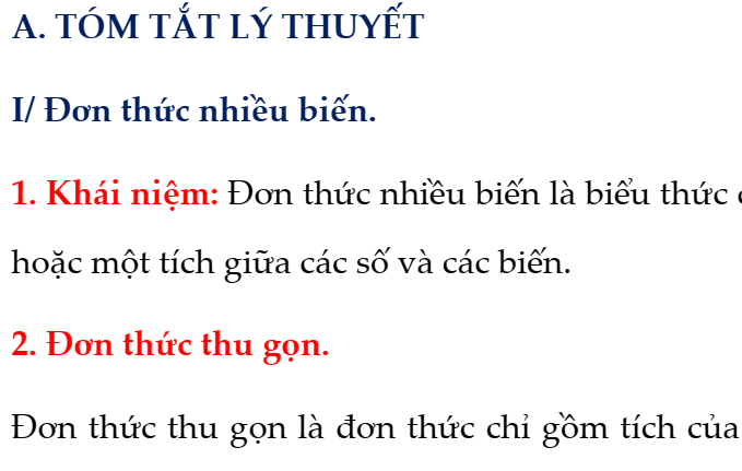 PHIẾU BÀI TẬP TOÁN 8- MỚI - THEO BÀI- DÙNG CHUNG - ĐƠN THỨC NHIỀU BIẾN. ĐA THỨC NHIỀU BIẾN