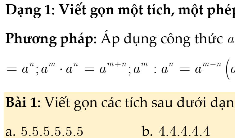 TOÁN 6 - MỚI - CHUYÊN ĐỀ: TẬP HỢP CÁC SỐ TỰ NHIÊN- Bài 6: LŨY THỪA VỚI SỐ MŨ TỰ NHIÊN