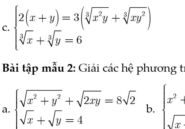 BỒI DƯỠNG HỌC SINH GIỎI TOÁN 9- MỚI- Chuyên đề 6: MỘT SỐ PHƯƠNG PHÁP GIẢI HỆ PHƯƠNG TRÌNH
