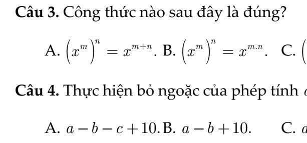 Đề Kiểm Tra Giữa Học Kì 1 Toán 7- Cấu Trúc Mới- 70-30(Chuẩn Cv 7991)- Chân Trời Sáng Tạo- Đề Số 1