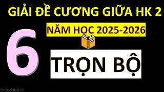 [FULL] Giải Đề Cương Giữa Học Kì 2- Toán 6-2026- Trọn Bộ- Mới Nhất