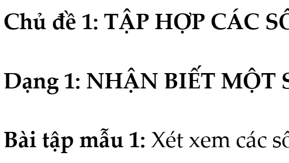 Toán 7- Chương 1- Số hữu tỉ- Tâp hợp số hữu tỉ- Bộ thống nhất- Chủ đề 1: TẬP HỢP CÁC SỐ HỮU TỈ- Dạng 1-2