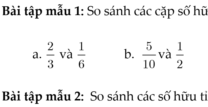 Toán 7- Chương 1- Số hữu tỉ- Tâp hợp số hữu tỉ- Bộ thống nhất- Chủ đề 1: TẬP HỢP CÁC SỐ HỮU TỈ- Dạng 3- So sánh số hữu tỉ