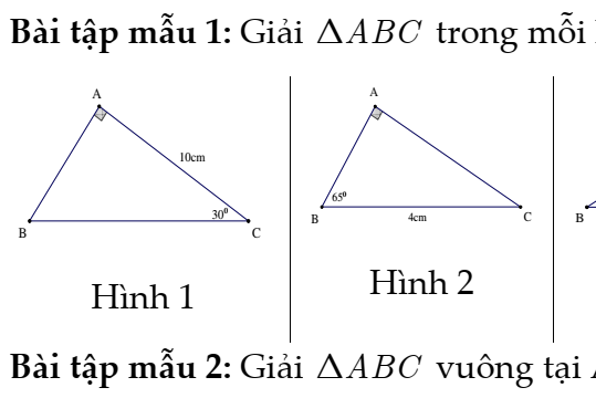 TOÁN 9- KNTT (BỘ THỐNG NHẤT)- Chủ đề 12: MỘT SỐ HỆ THỨC GIỮA CẠNH, GÓC TRONG TAM GIÁC VUÔNG VÀ ỨNG DỤNG - Dạng 1: HỆ THỨC GIỮA CẠNH, GÓC TRONG TAM GIÁC VUÔNG