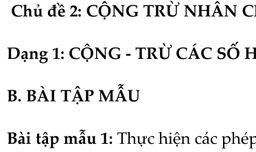 Toán 7- Chương 1- Số hữu tỉ- Tâp hợp số hữu tỉ- Bộ thống nhất- Chủ đề 2: CỘNG TRỪ NHÂN CHIA SỐ HỮU TỈ- Dạng 1