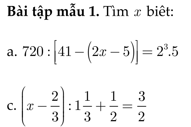 Bồi Dưỡng Học Sinh Giỏi Toán 7- Mới Nhất- Chuyên đề 2: Tìm X- Dạng 1: TÌM X BẰNG CÁC BIẾN ĐỔI THÔNG THƯỜNG