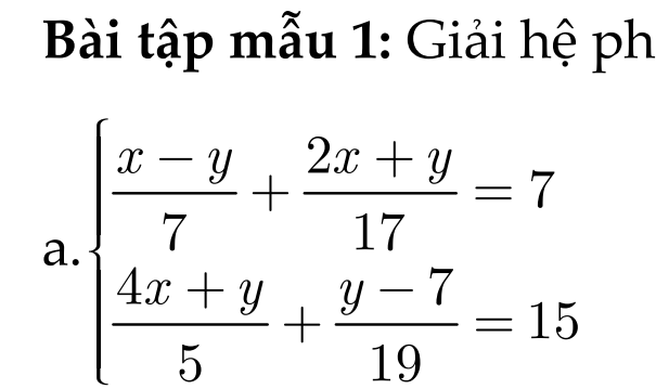 Bồi Dưỡng Học Sinh Giỏi Toán 9- Mới Nhất- Chuyên đề 1: HỆ HAI PHƯƠNG TRÌNH HAI ẨN- Dạng 1