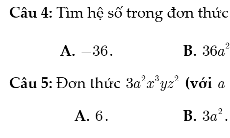 TOÁN 8- BỘ TRẮC NGHIỆM TỪNG BÀI(BỘ THỐNG NHẤT)-NHIỀU LỰA CHỌN- ĐÚNG SAI- TRẢ LỜI NGẮN-CHƯƠNG 1: ĐA THỨC – BÀI 3: LUYỆN TẬP ĐƠN THỨC VÀ ĐA THỨC