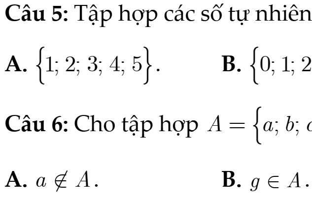 TOÁN 6- KNTT(BỘ THỐNG NHẤT)- BỘ TRẮC NGHIỆM CTM- THEO BÀI- CHƯƠNG 1 – BÀI 1: TẬP HỢP. PHẦN TỬ CỦA TẬP HỢP