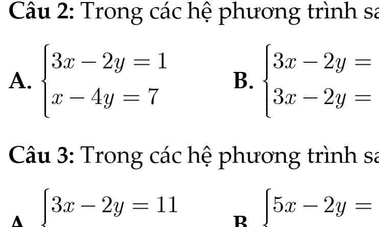 TOÁN 9- KNTT(BỘ THỐNG NHẤT)- BỘ TRẮC NGHIỆM CTM- THEO BÀI- CHƯƠNG 1 - BÀI 2: GIẢI HỆ PHƯƠNG TRÌNH BẬC NHẤT HAI ẨN