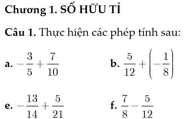 Đề Cương Ôn Tập Giữa Học Kì I – Toán 7- Năm Học 2026-2027- Kết Nối Tri Thức- Bộ Thống Nhất- Tự luận