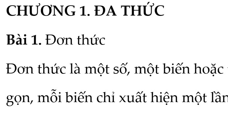 Đề Cương Ôn Tập Giữa Học Kì I – Toán 8- Năm Học 2026-2027- Kết Nối Tri Thức- Bộ Thống Nhất- LÝ THUYẾT
