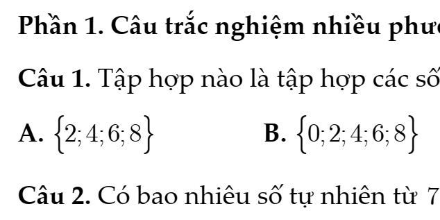 ĐỀ Kiểm Tra GIỮA HỌC KÌ I- TOÁN 6- NH: 2026-2027 – Kết Nối Tri Thức- Bộ Thống nhất- ĐỀ SỐ 8