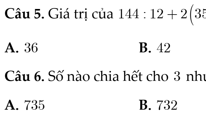 ĐỀ Kiểm Tra GIỮA HỌC KÌ I- TOÁN 6- NH: 2026-2027 – Kết Nối Tri Thức- Bộ Thống nhất- ĐỀ SỐ 9