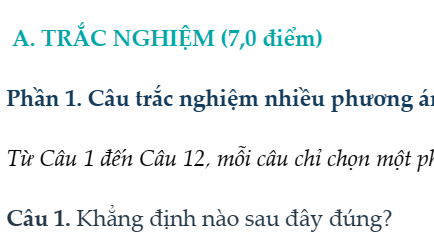 ĐỀ Kiểm Tra GIỮA HỌC KÌ I- TOÁN 7- NH: 2026-2027 – Kết Nối Tri Thức- Bộ Thống nhất- ĐỀ SỐ 2