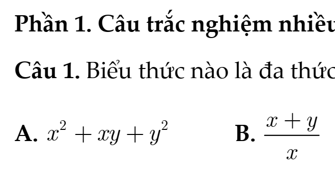 ĐỀ Kiểm Tra GIỮA HỌC KÌ I- TOÁN 8- NH: 2026-2027 – Kết Nối Tri Thức- Bộ Thống nhất- ĐỀ SỐ 6