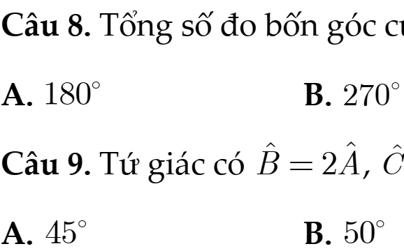 ĐỀ Kiểm Tra GIỮA HỌC KÌ I- TOÁN 8- NH: 2026-2027 – Kết Nối Tri Thức- Bộ Thống nhất- ĐỀ SỐ 8